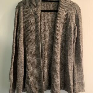 Eileen Fisher Grey Cardigan with a Hood